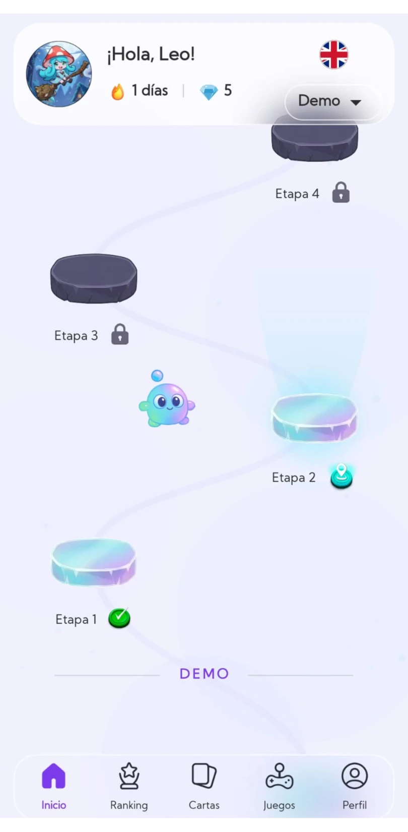 Dashboard principal de Imagilang