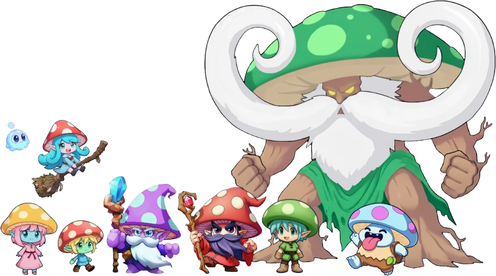 Personajes seta del universo de los adjetivos